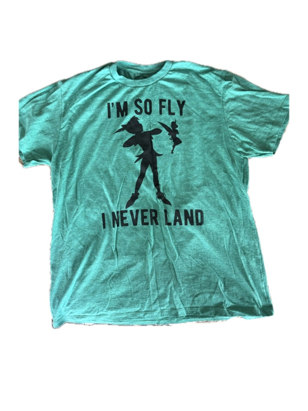Disney Peter Pan Graphic Tee Men’s L | I’m So Fly I Neverland Shirt Tinkerbell
